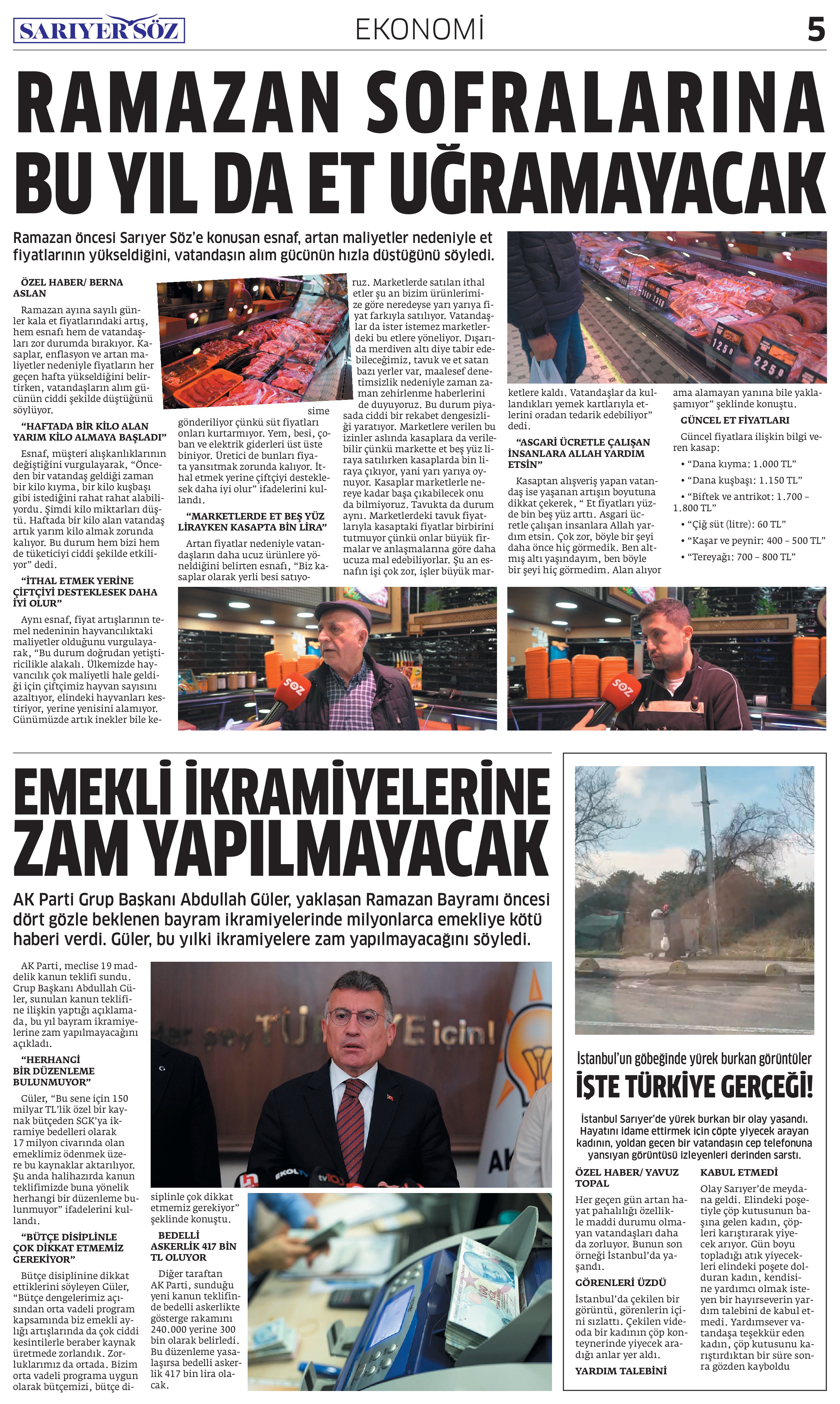 Sarıyer Söz Gazetesi Sayı:16 — Sayfa 5