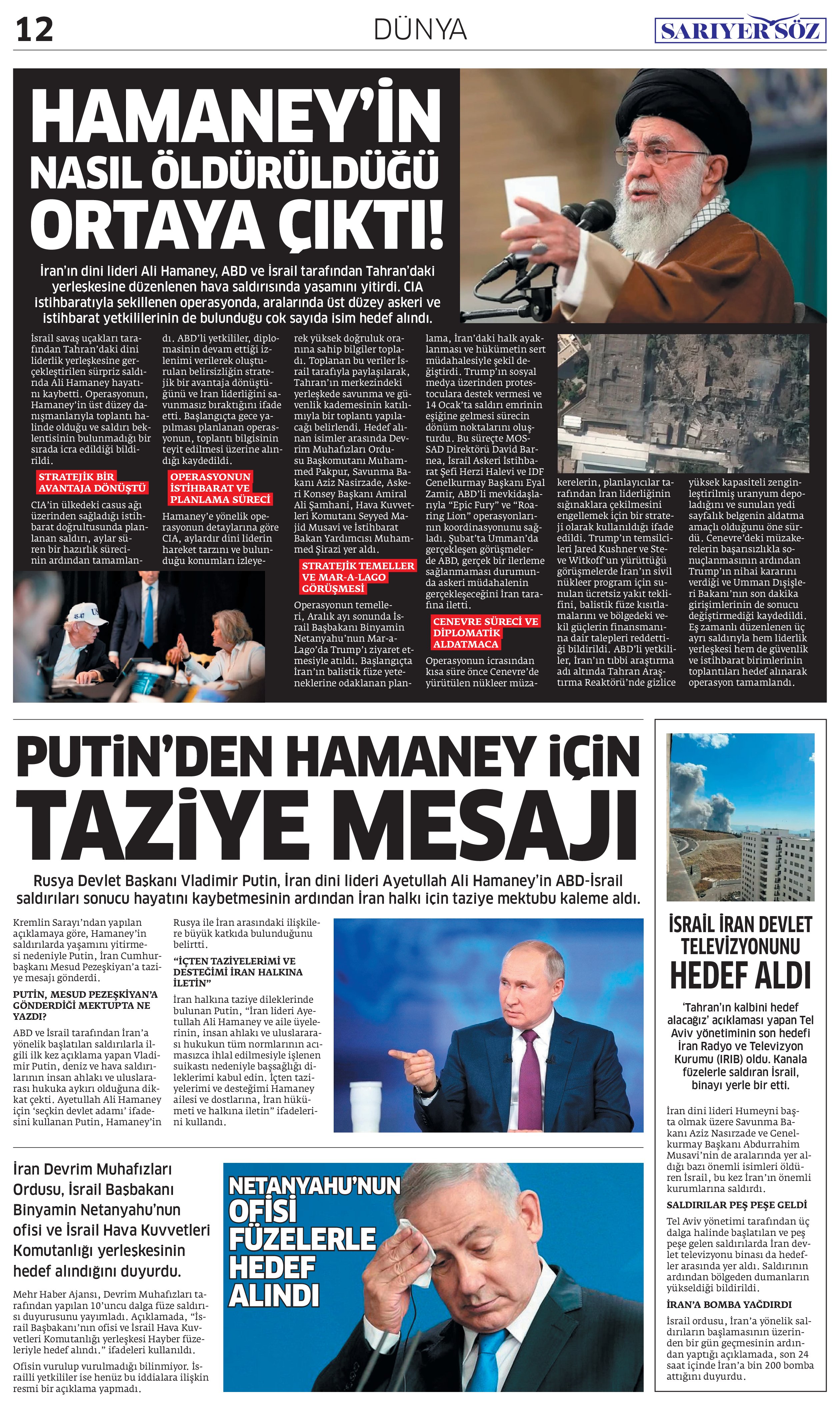 Sarıyer Söz Gazetesi Sayı:16 — Sayfa 13