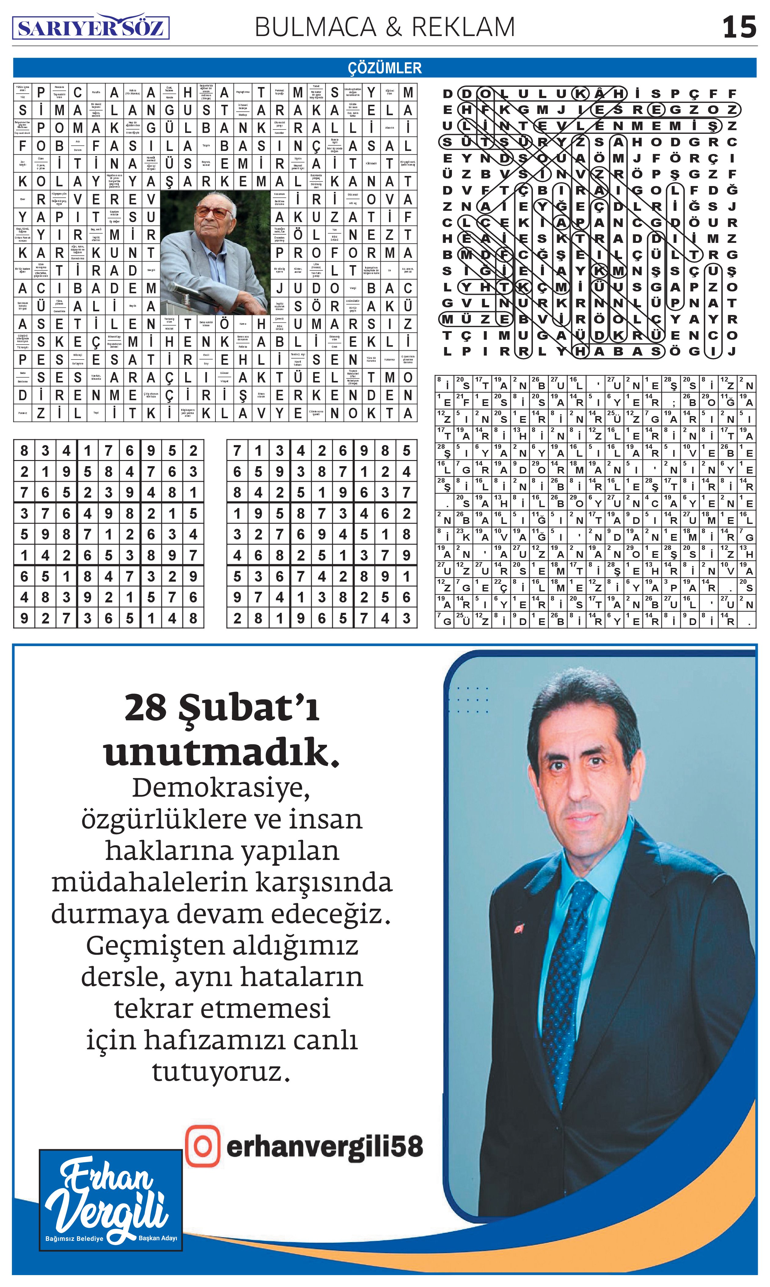 Sarıyer Söz Gazetesi Sayı:16 — Sayfa 14