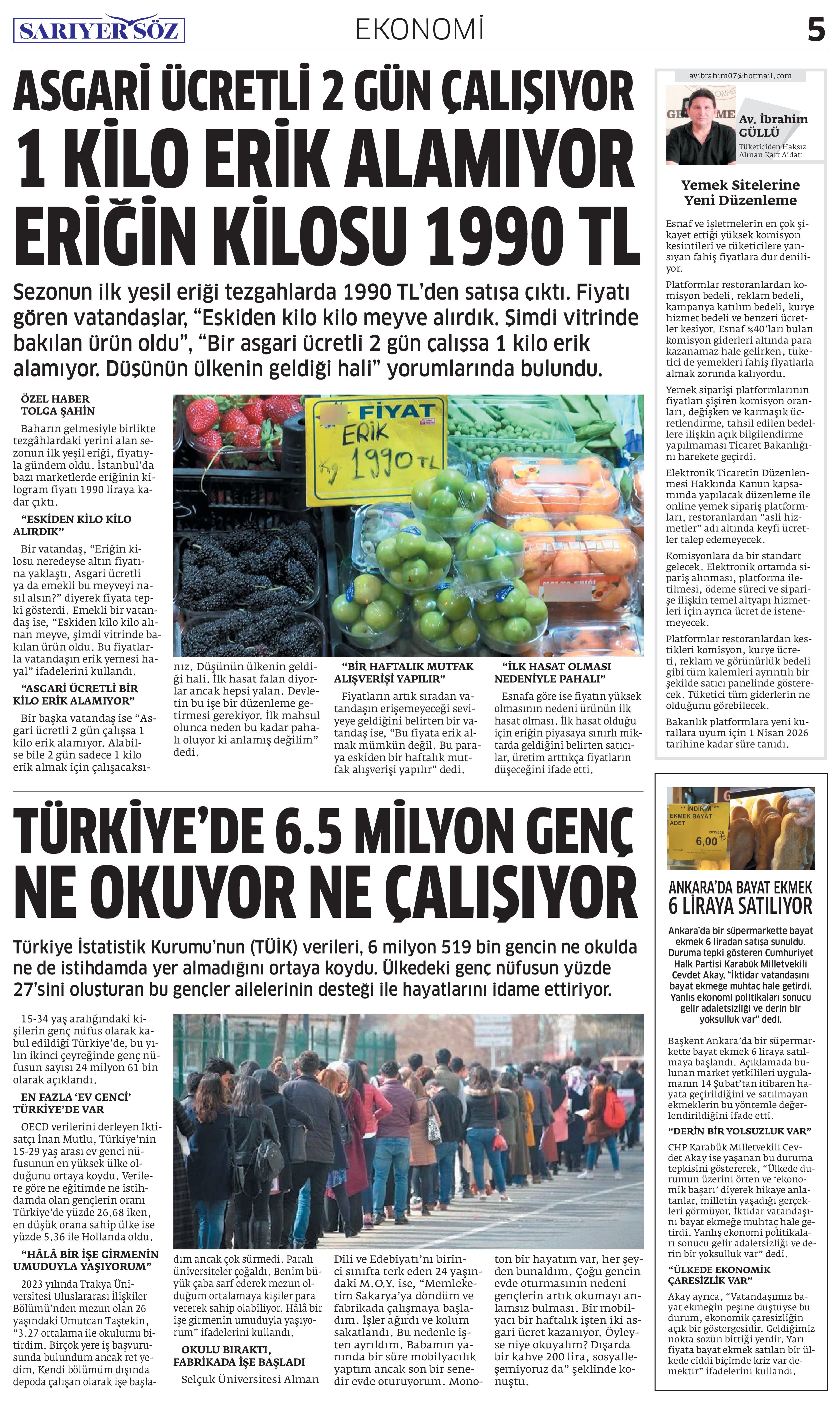 Sarıyer Söz Gazetesi Sayı:17 — Sayfa 5