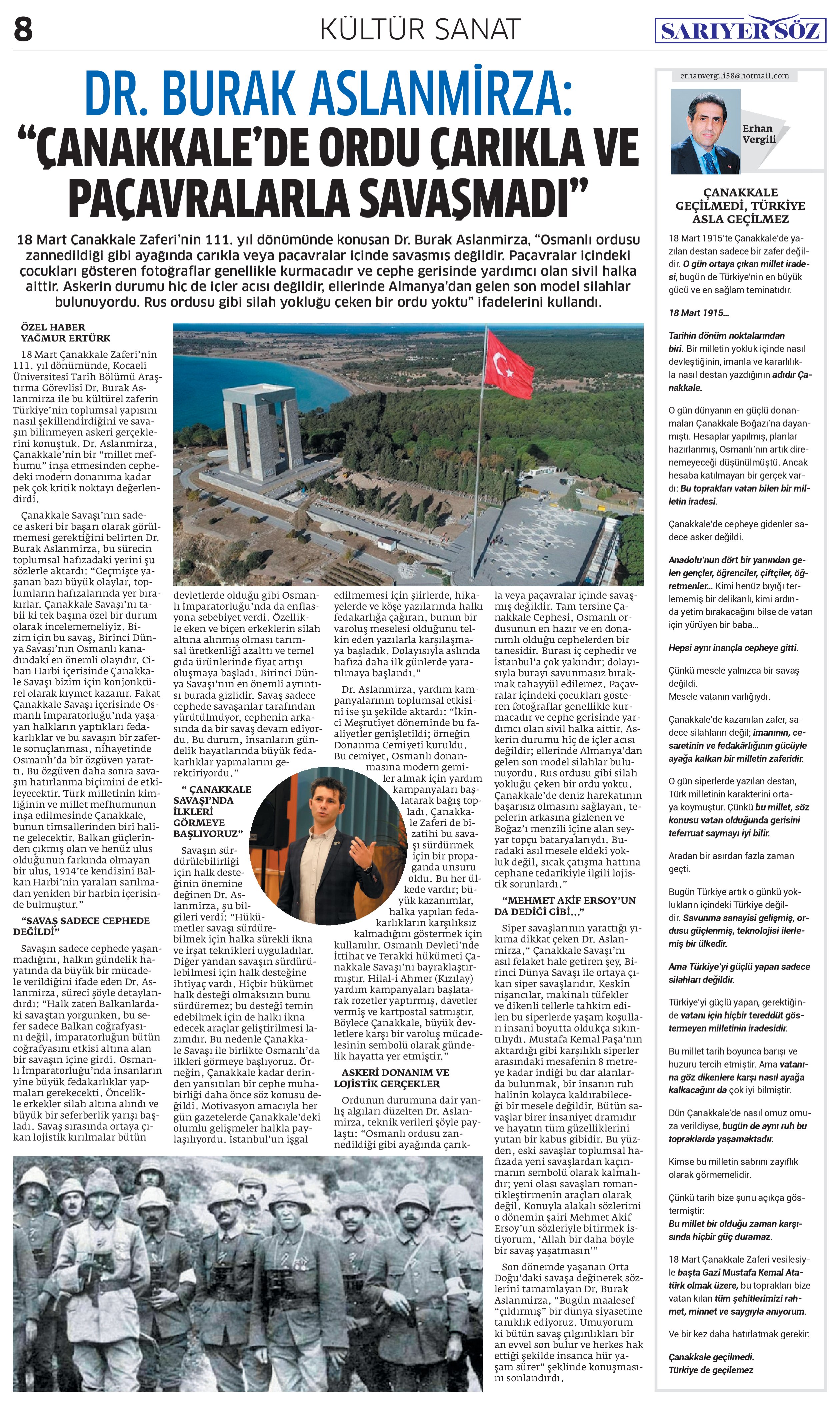 Sarıyer Söz Gazetesi Sayı:17 — Sayfa 8