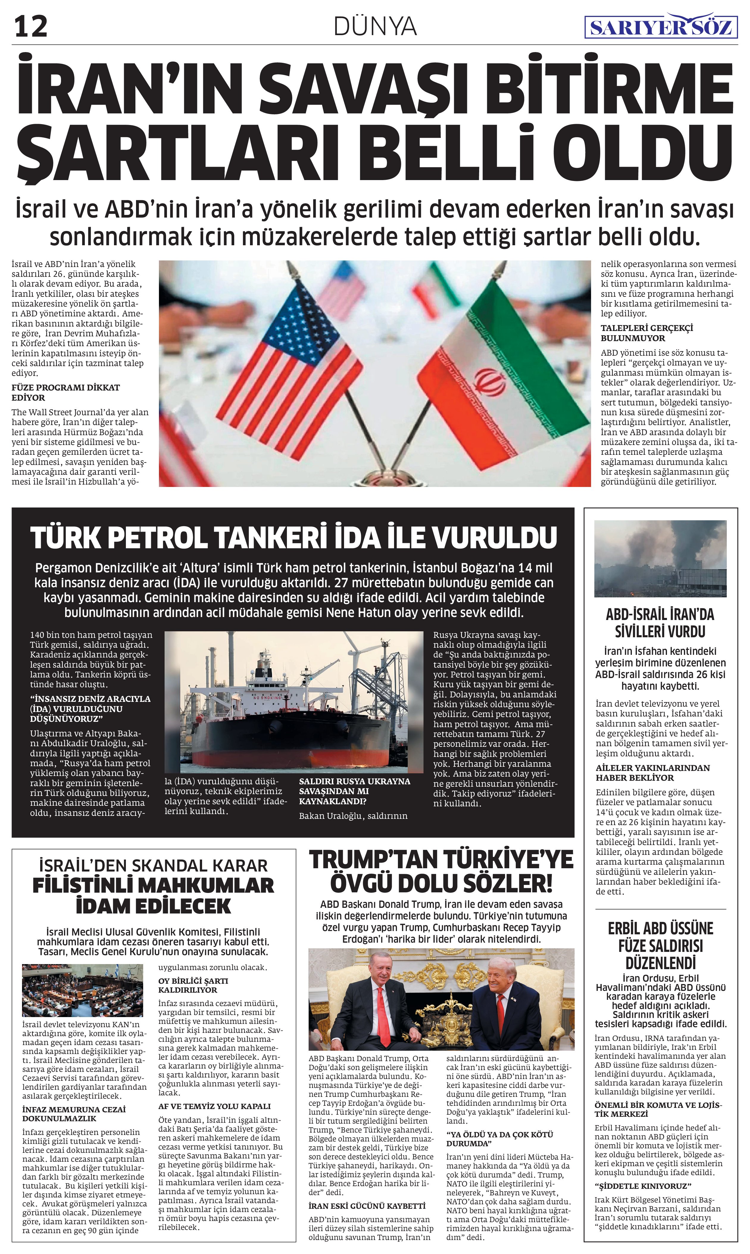Sarıyer Söz Gazetesi Sayı:17 — Sayfa 13