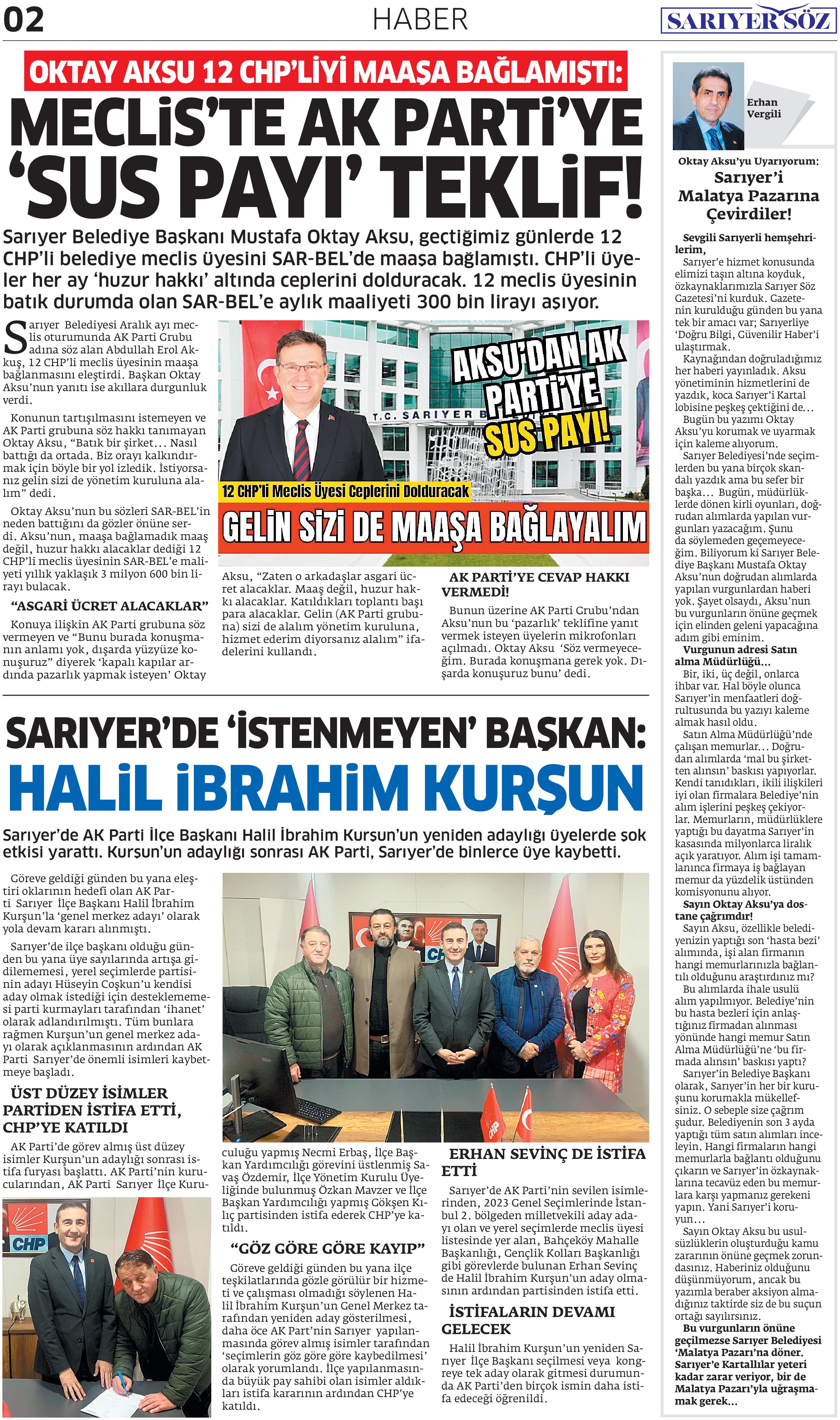 Sarıyer Söz Gazetesi Sayı:2 — Sayfa 2