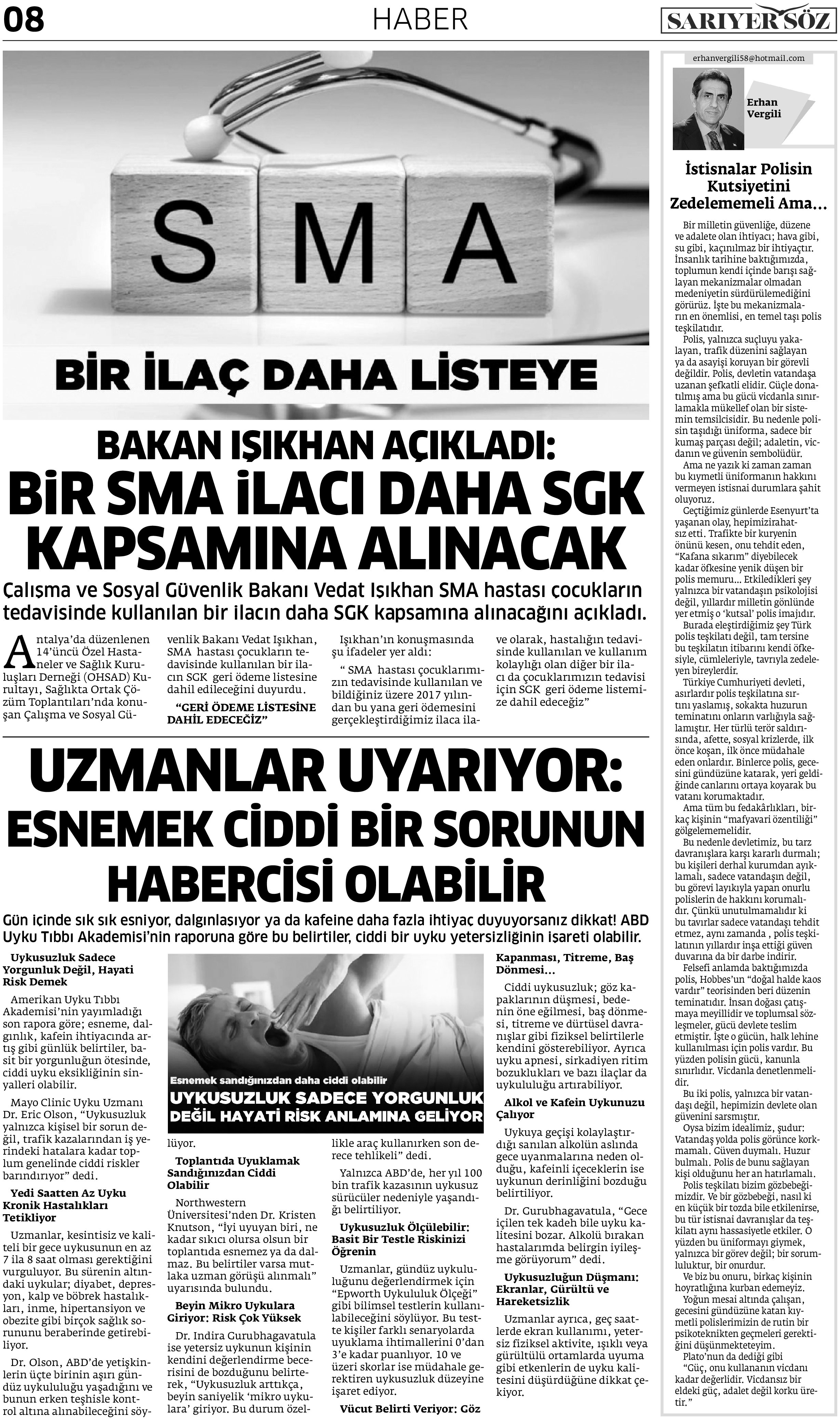 Sarıyer Söz Gazetesi Sayı:5 — Sayfa 7