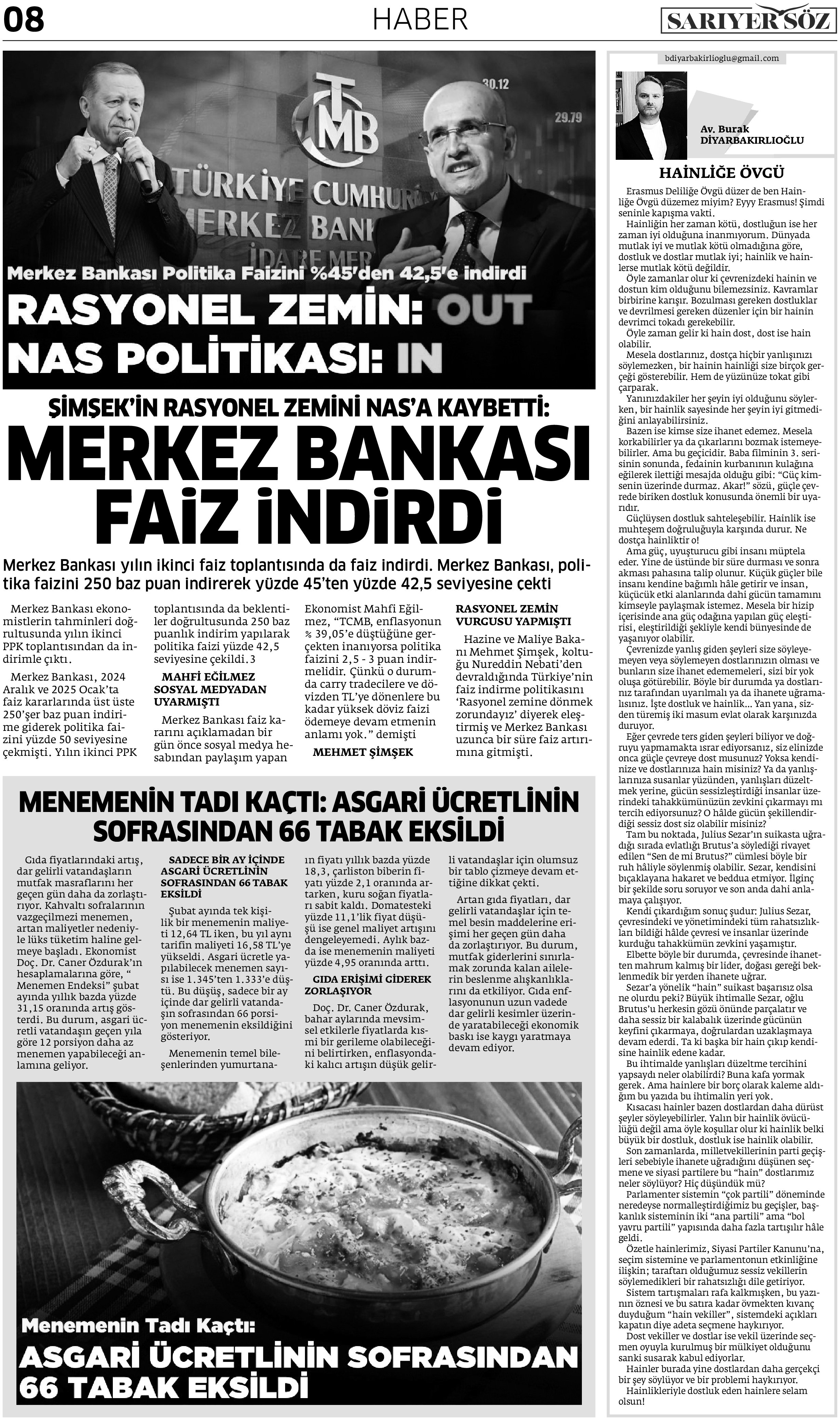 Sarıyer Söz Gazetesi Sayı:4 — Sayfa 8