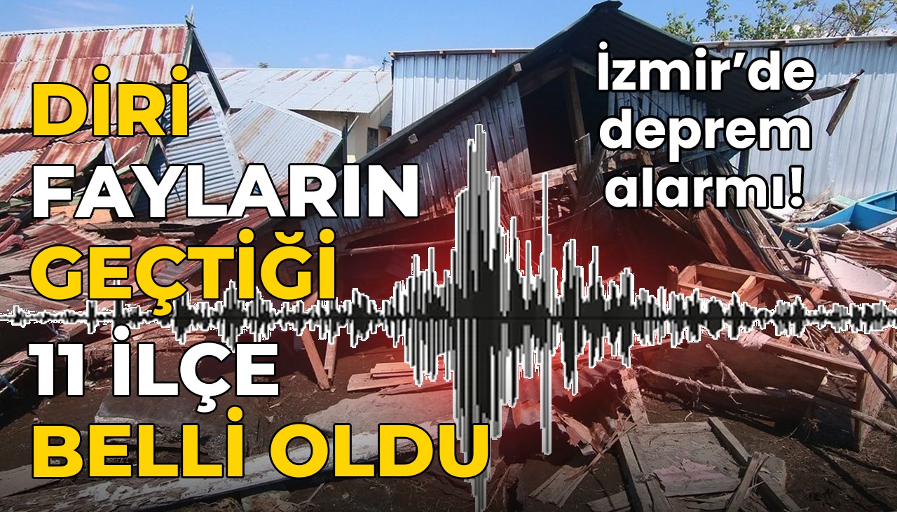 İzmir’de deprem alarmı: Diri fayların geçtiği 11 ilçe belli oldu