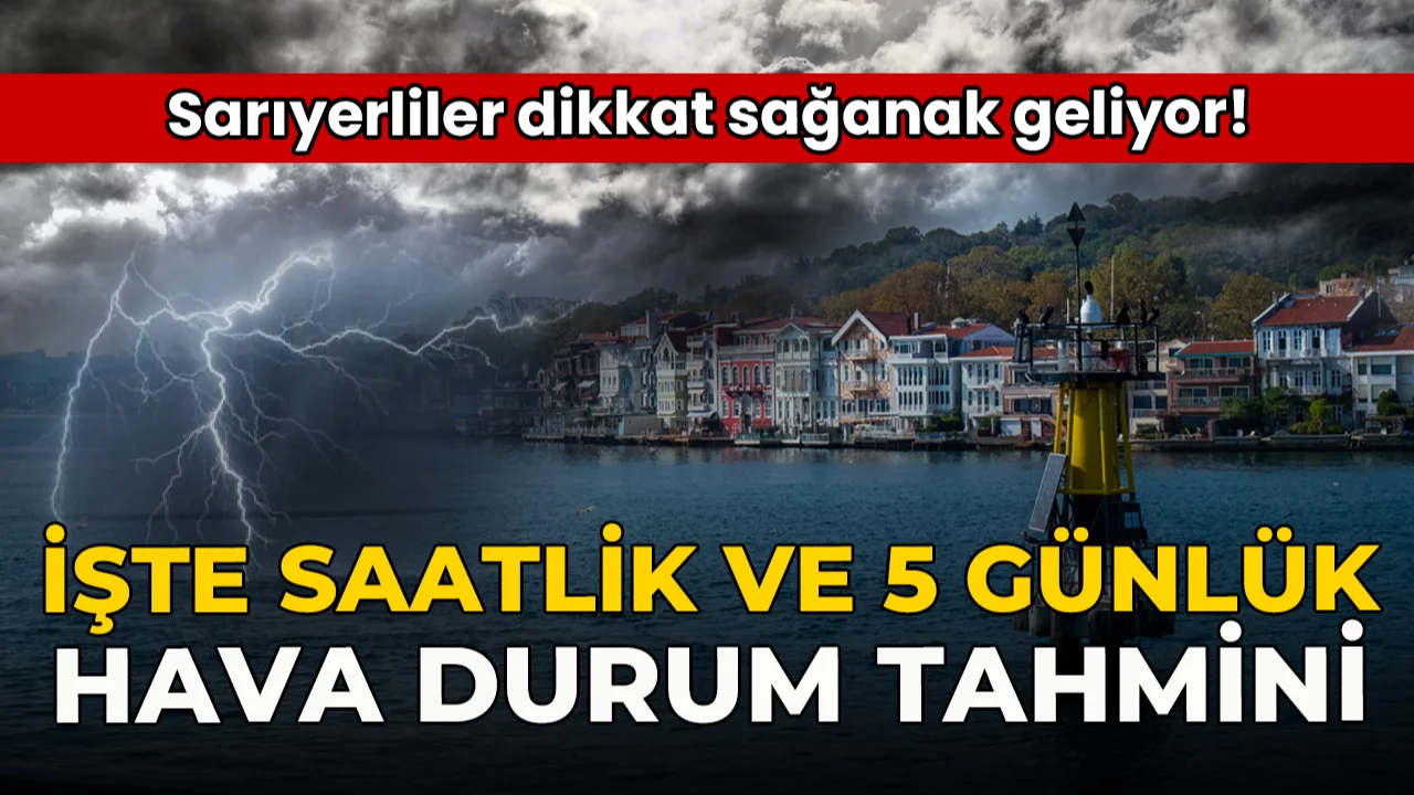 Sarıyer’de Bugün Hava Nasıl Olacak? 12 Eylül Hava Durumu Tahmini ve Detaylar...
