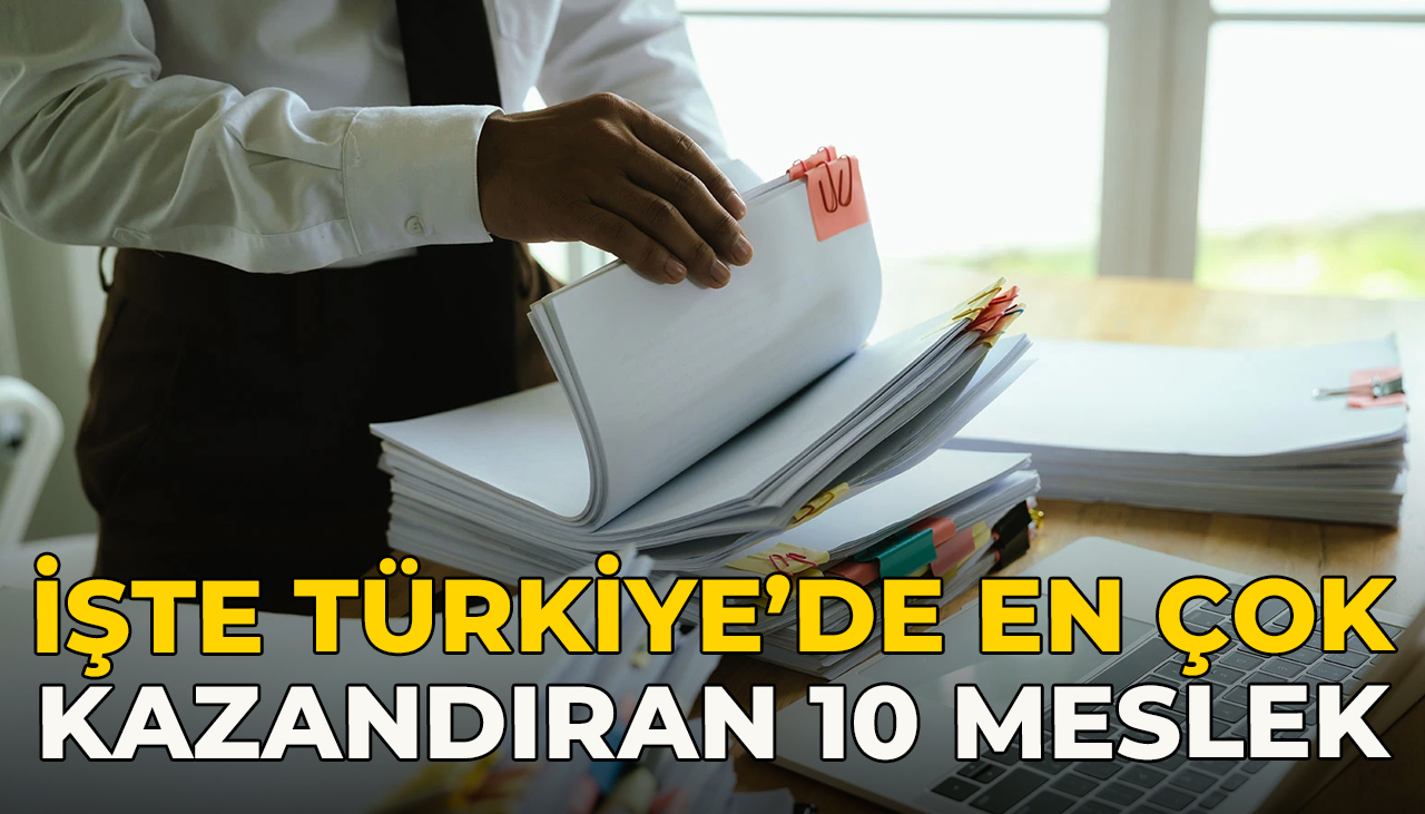 Türkiye'de en çok kazandıran 10 meslek belli oldu
