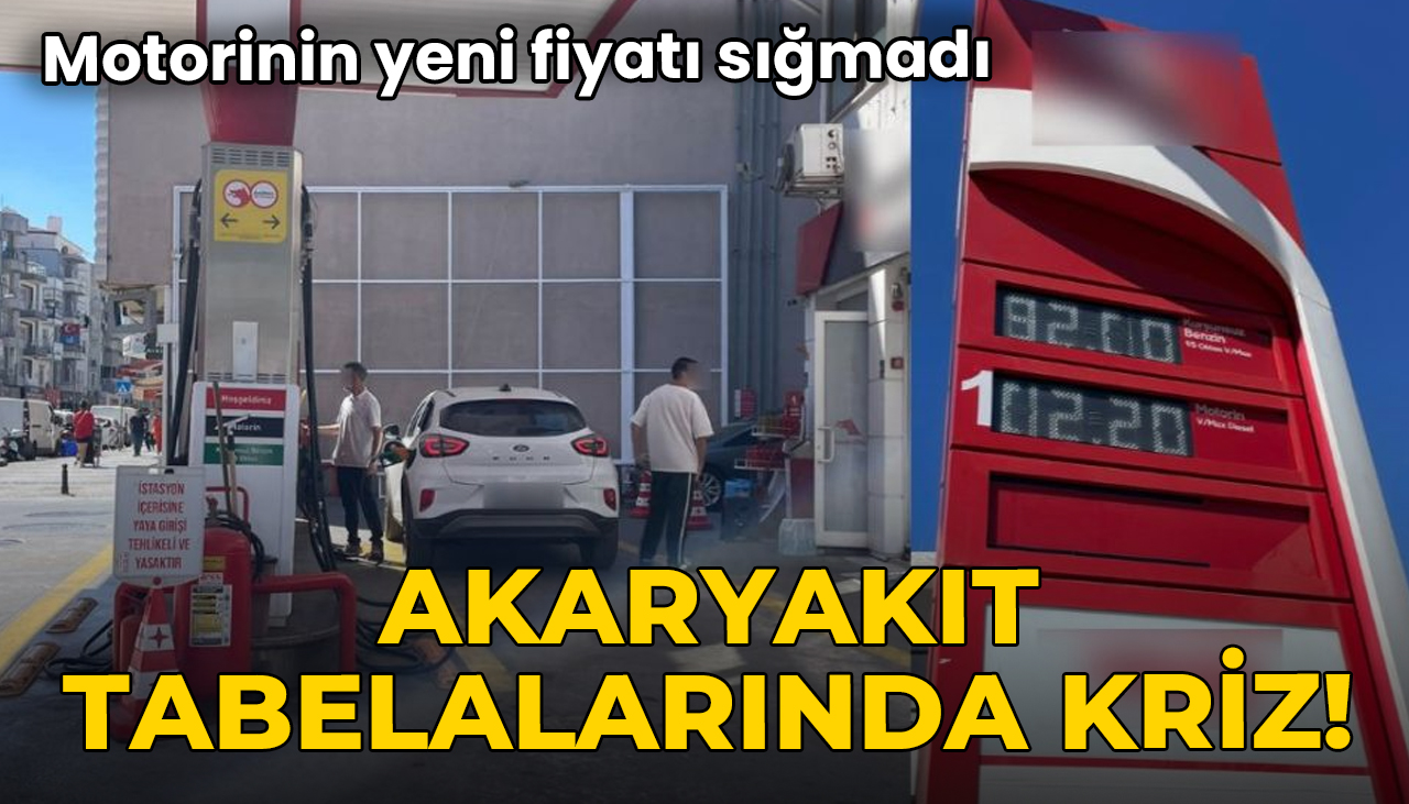 Motorinin yeni fiyatı sığmadı, akaryakıt tabelalarında kriz çıktı!