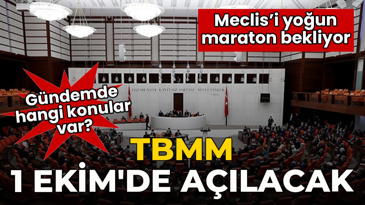 TBMM 1 Ekim'de mesaiye başlayacak! Fon krizi, 12. Yargı Paketi, sosyal medya...