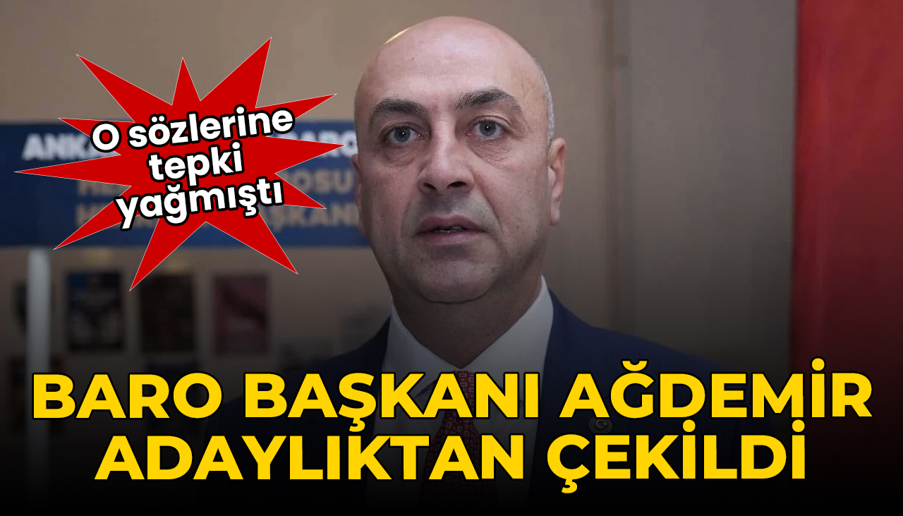 Sözleri tepki çekmişti: Baro Başkanı Gökhan Ağdemir adaylıktan çekildi
