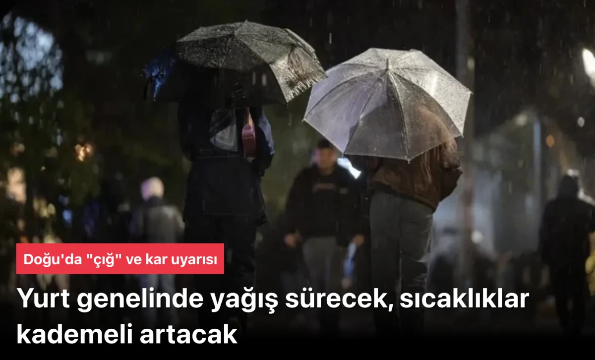 Yurt Genelinde Yağışlar Hafta Boyunca Sürecek: Sıcaklıklar Kademeli Artıyor – İşte İl İl Hava Durumu Tahminleri (25-31 Mart 2026)