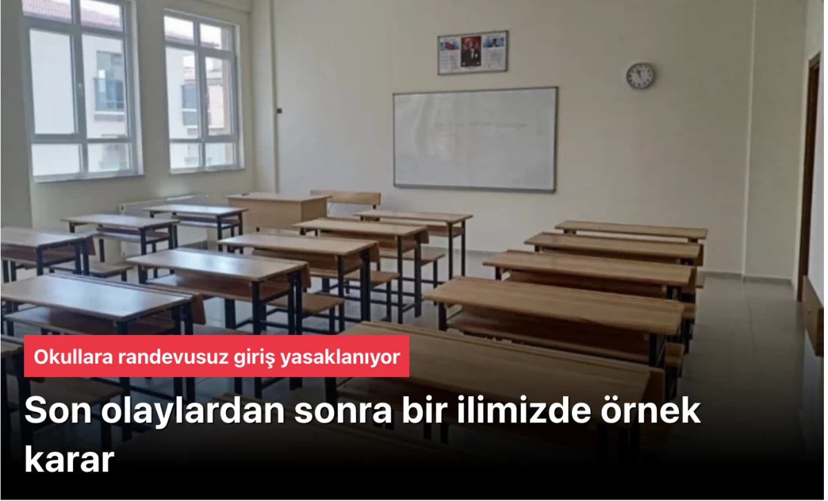 Elazığ’da Okullara Randevusuz Giriş Yasaklanıyor! Vali Numan Hatipoğlu’ndan Sert Tedbirler