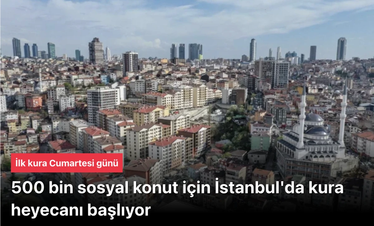 İstanbul’da Sosyal Konut Kura Heyecanı Başlıyor: “Ev Sahibi Türkiye” Projesinde Önemli Adımlar