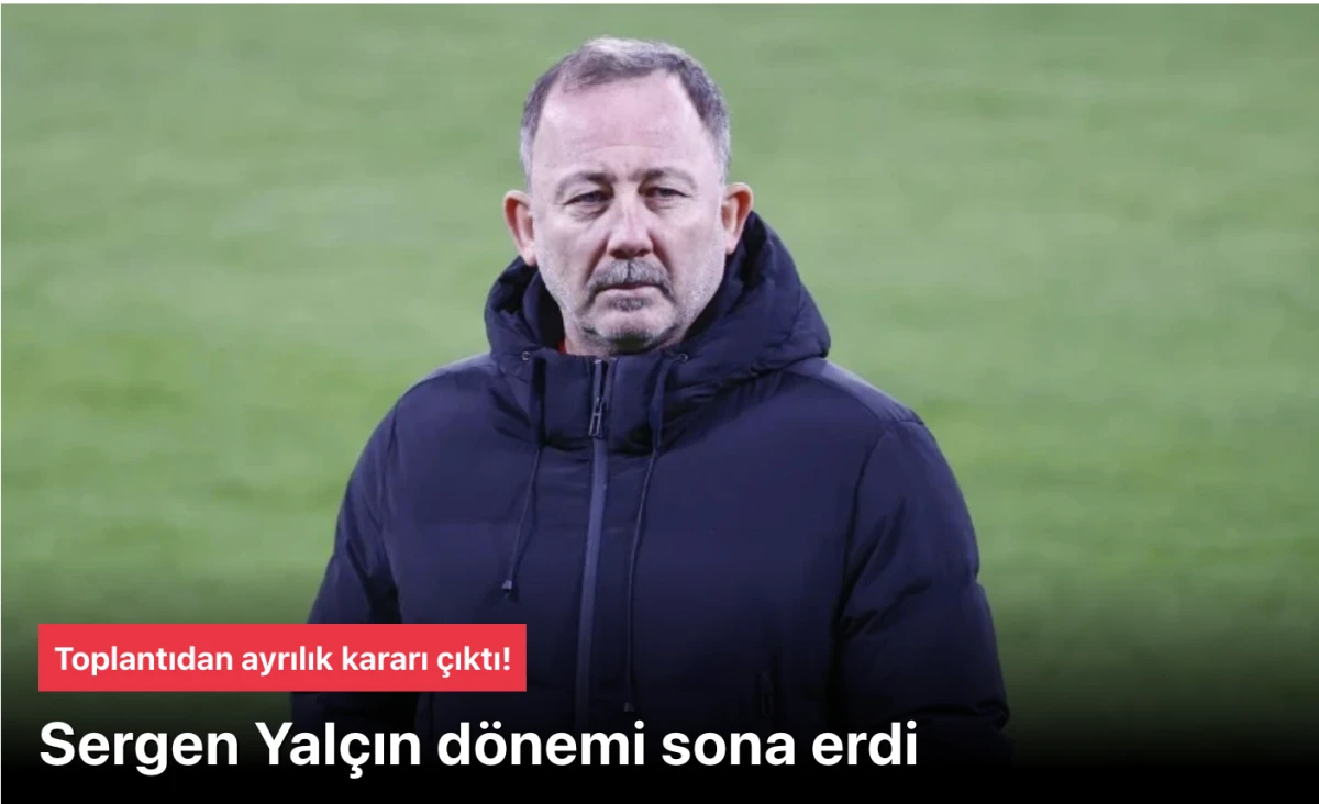 Beşiktaş’ta Sergen Yalçın Dönemi Sona Erdi: Karşılıklı Anlaşmayla Yolları Ayırdılar!