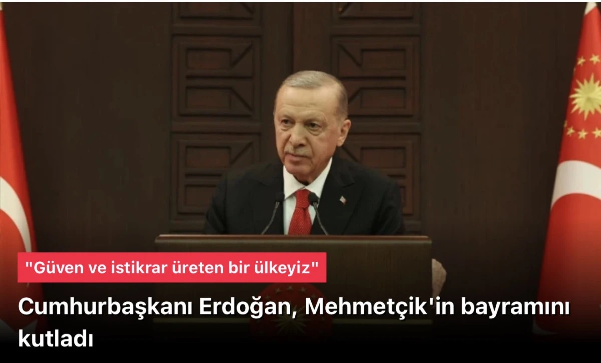 Başkan Erdoğan, Mehmetçik'in bayramını kutladı