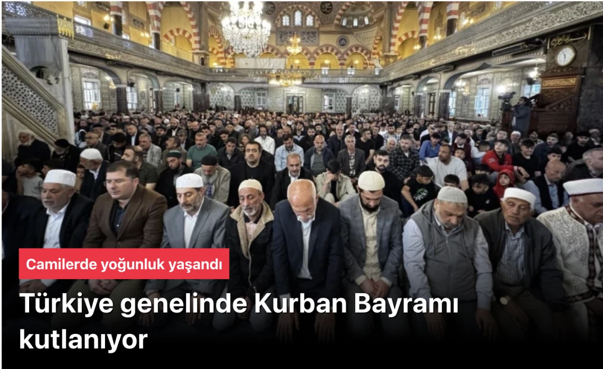 Türkiye Kurban Bayramını kutluyor