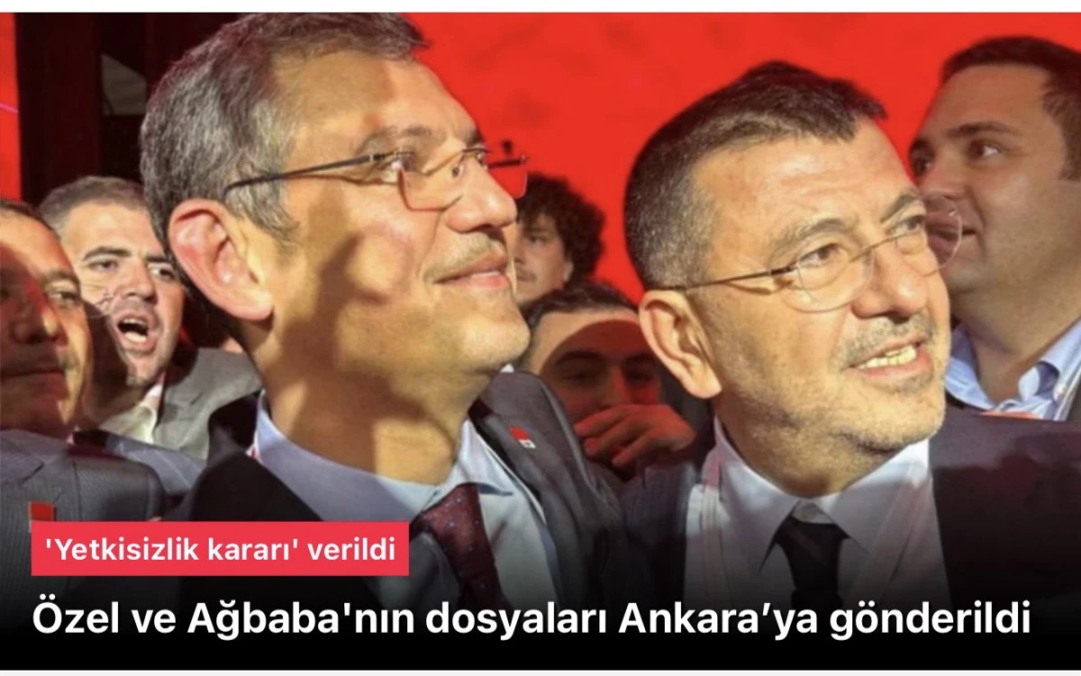 Özgür Özel ve Veli Ağbaba Dokunulmazlığı Kalkabilir!