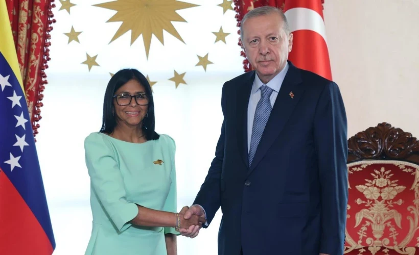 Erdoğan, Venezuela Cumhurbaşkanı Vekili Rodriguez ile görüştü