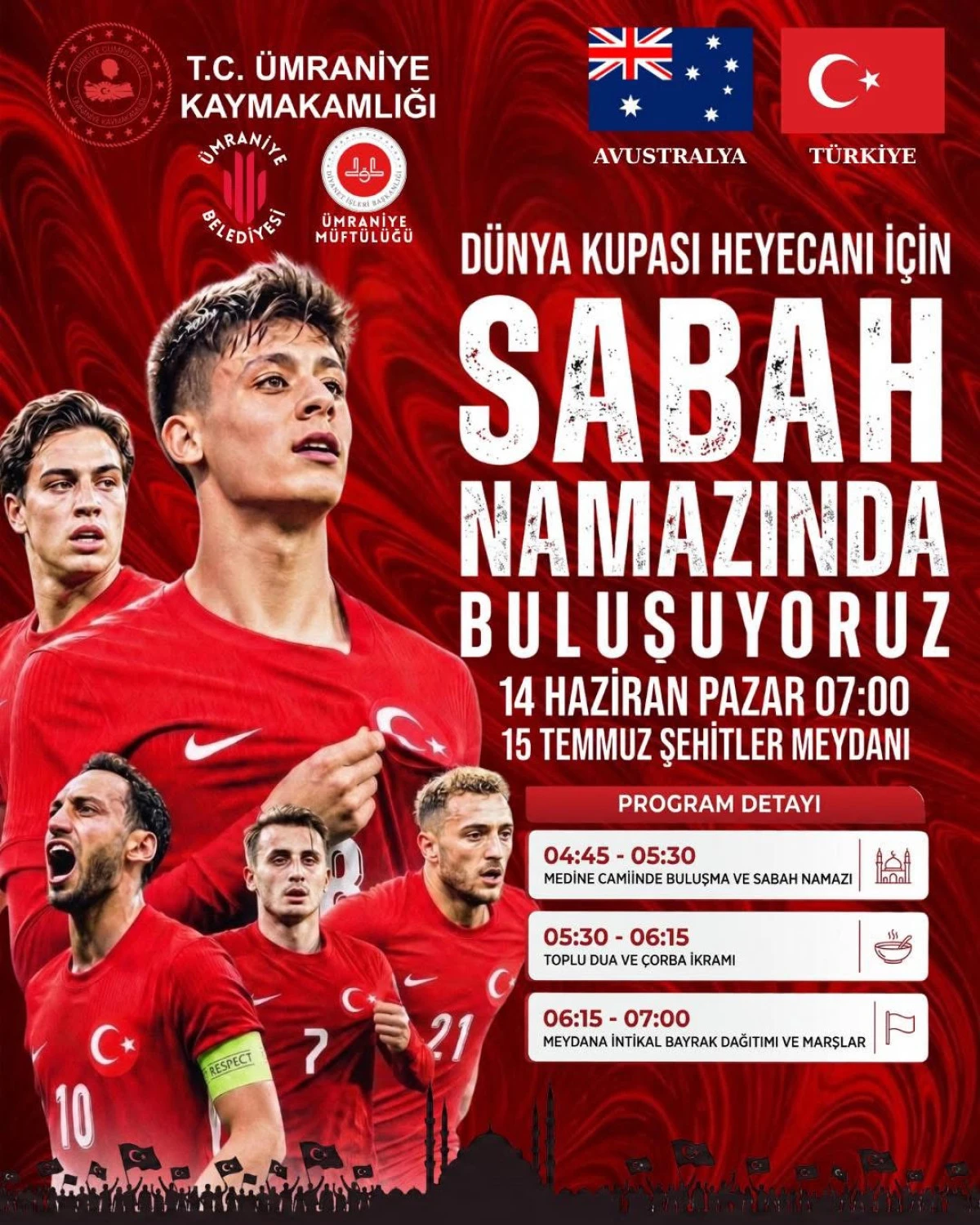 Ümraniye’de Milli Heyecan: “Tek Yürek, Tek Nefes, Tek Millet” Etkinliği