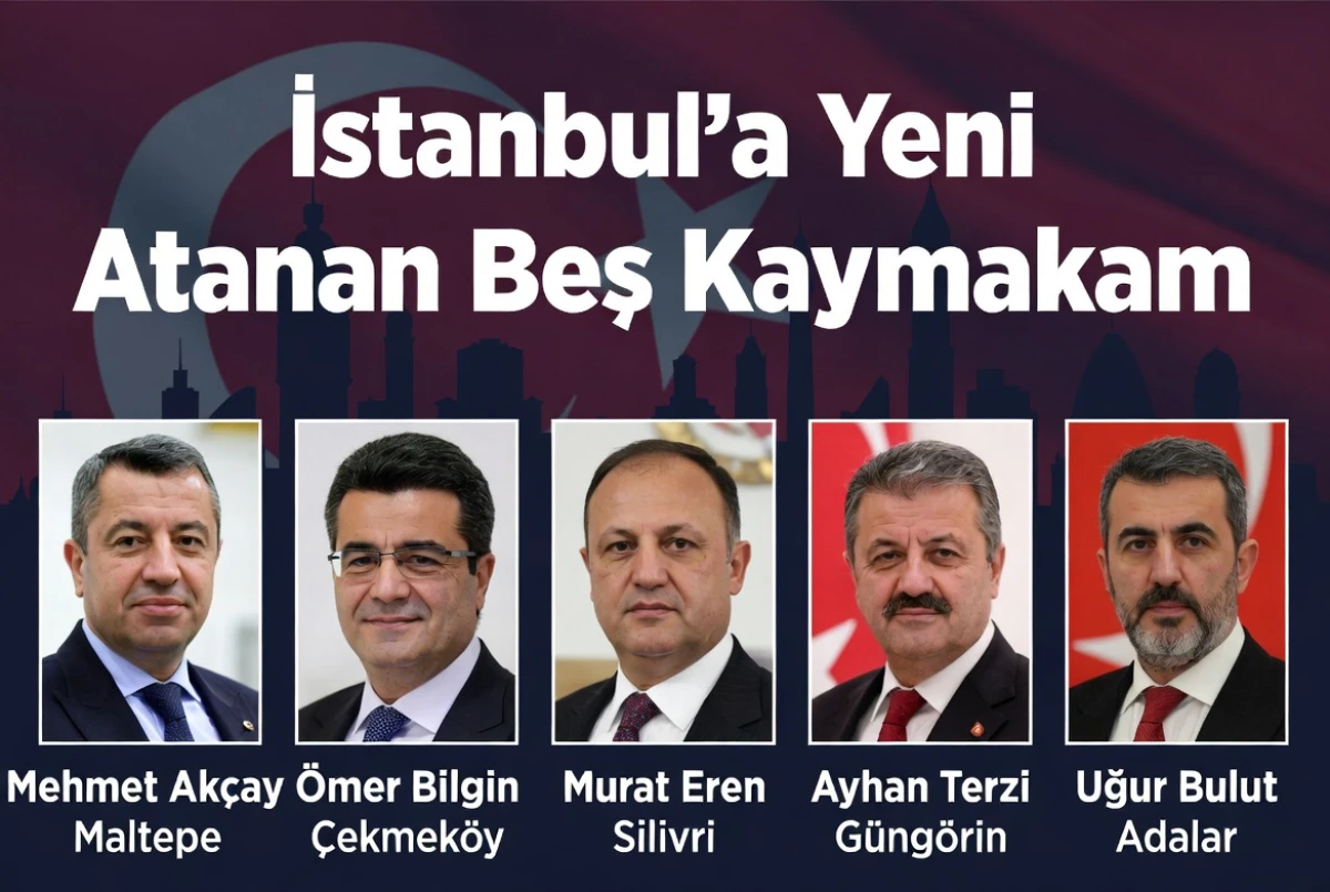 İstanbul’a Atanan Yeni Kaymakamlar: Beş İlçeye Önemli Atamalar