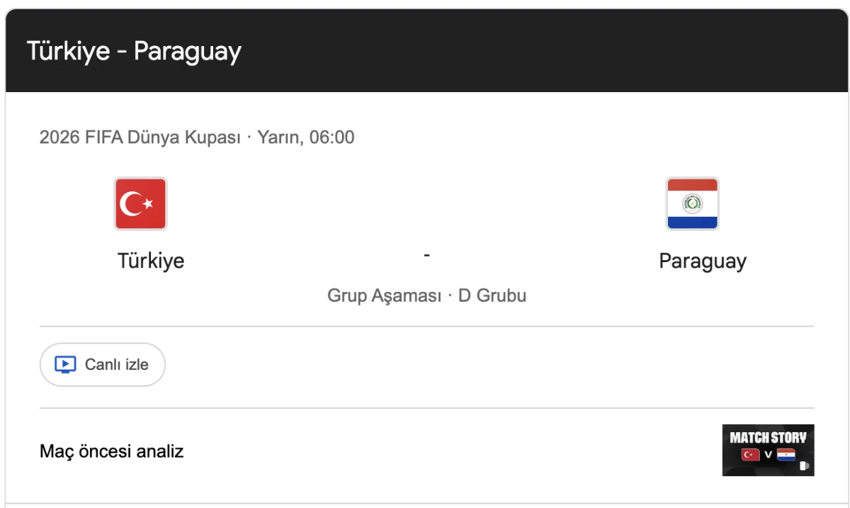CANLI |Türkiye-Paraguay maçı ne zaman, saat kaçta, hangi kanalda? (2026 Dünya Kupası, muhtemel 11'ler)