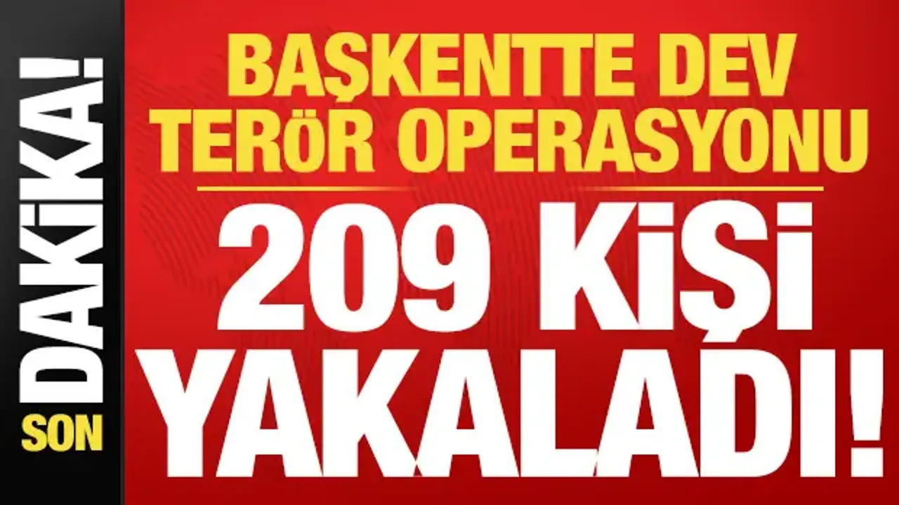 Ankara’da jandarma ve polis terör operasyonu yaptı