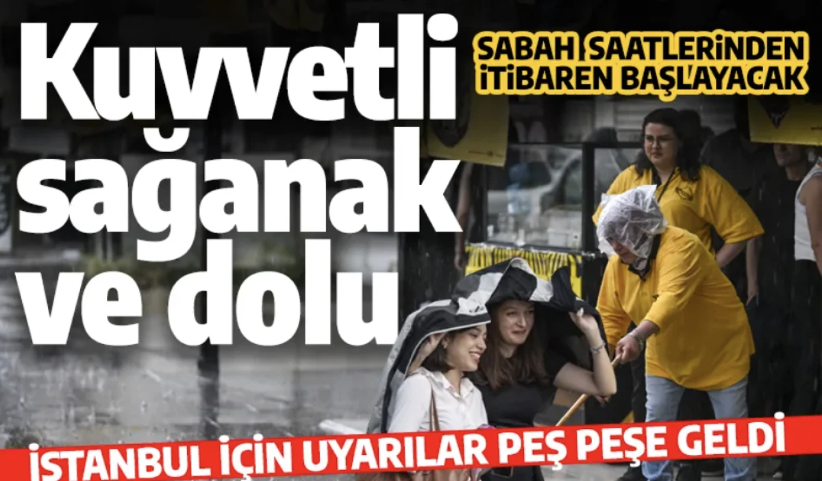 AKOM ve Meteroroloji Uyardı: İstanbul'da yağmur var
