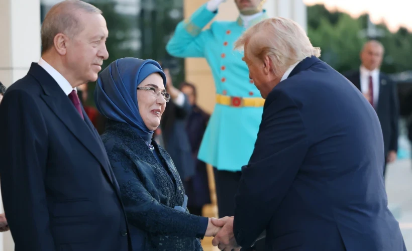 Nato Devlet ve hükümet başkanları ile eşleri onuruna Cumhurbaşkanlığı Külliyesi'nde resepsiyon verildi