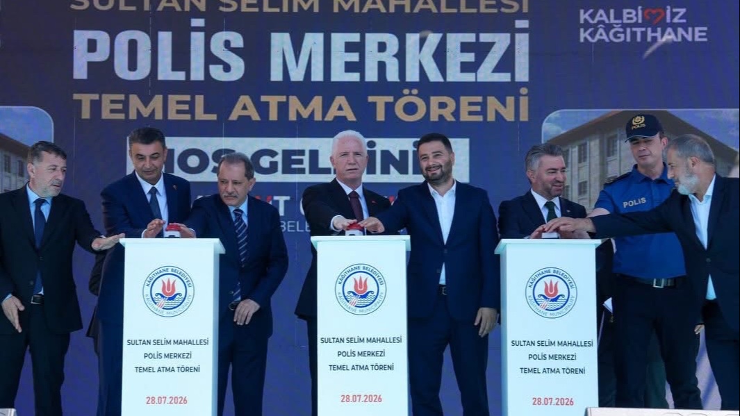 Kağıthane’ye Yeni Polis Merkezi: Temel Atma Töreni Gerçekleştirildi