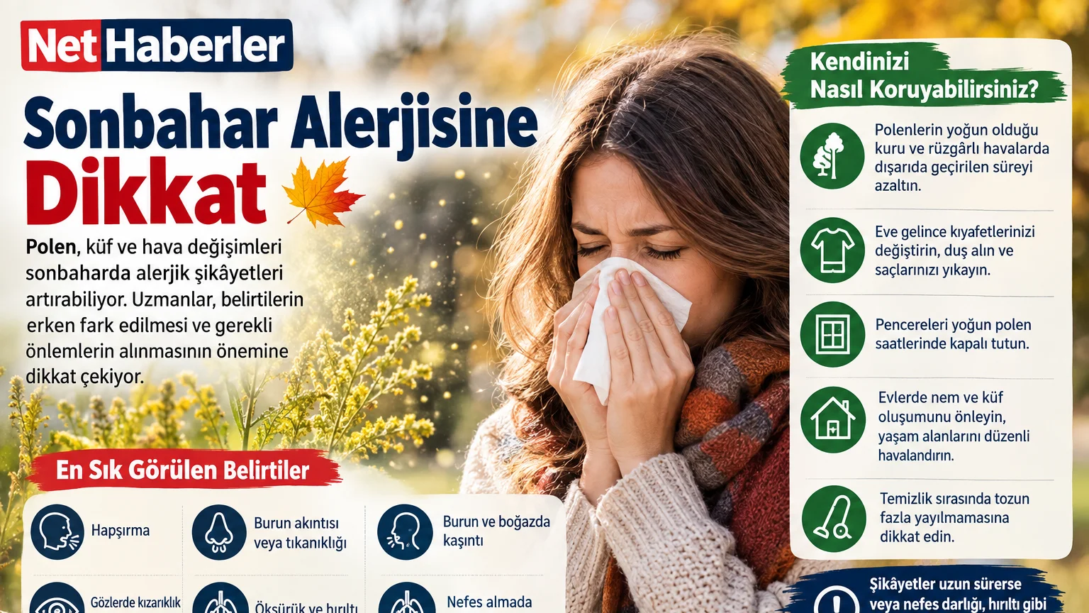 Sonbahar Alerjisi Belirtileri ve Korunma Yöntemleri