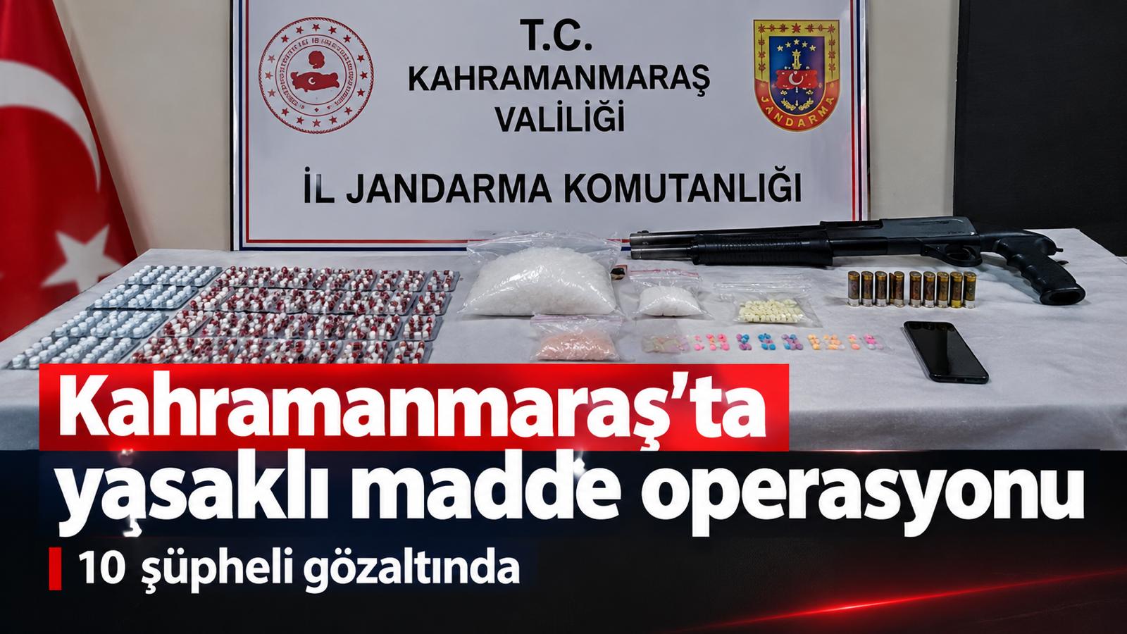 Yasaklı Madde Operasyonu 10 Şüpheli Gözaltında