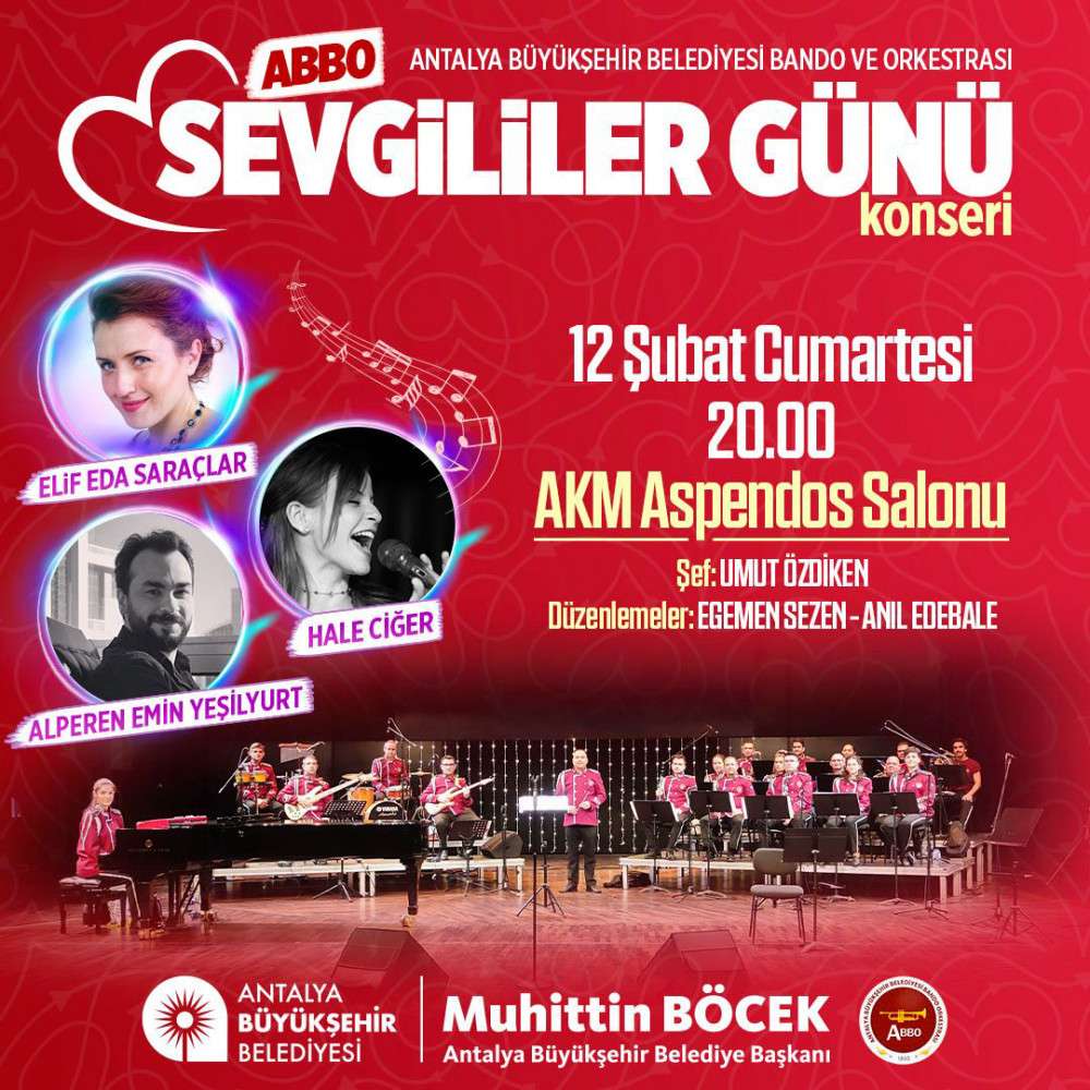 Büyükşehir'den 14 Şubat'a özel konser