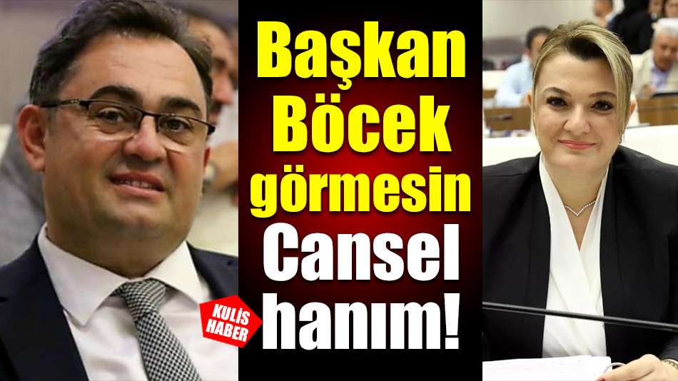 Başkan Böcek görmesin Cansel hanım!