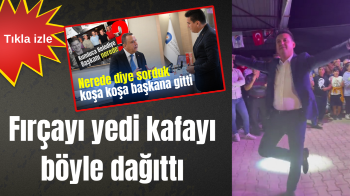 Fırçayı yedi kafayı böyle dağıttı
