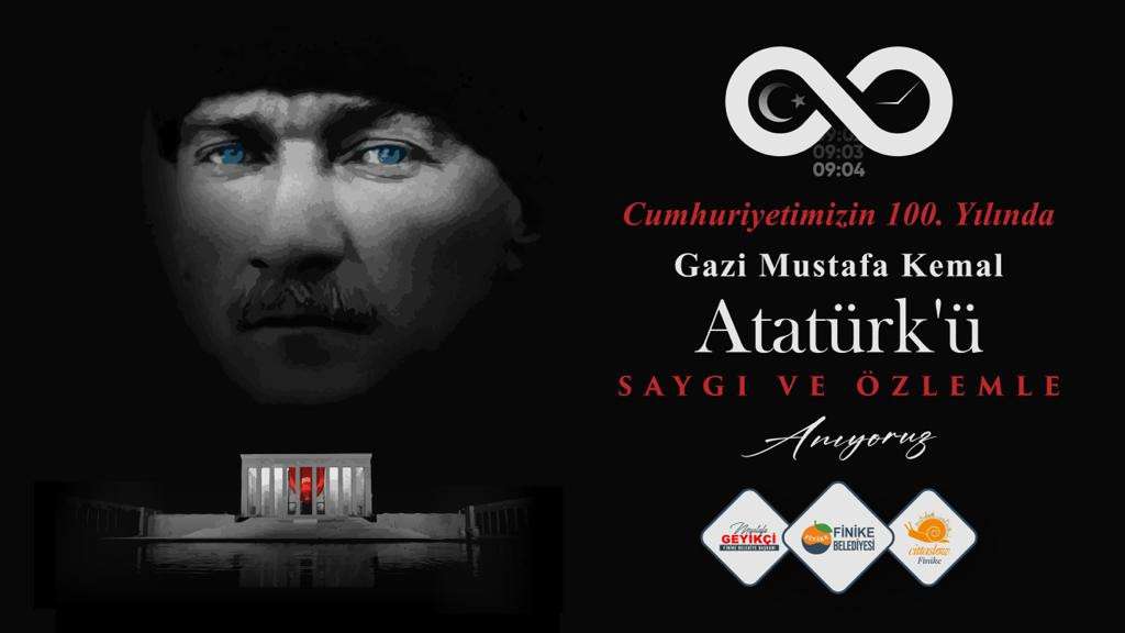Finike Belediyesi 10 Kasım İlanı