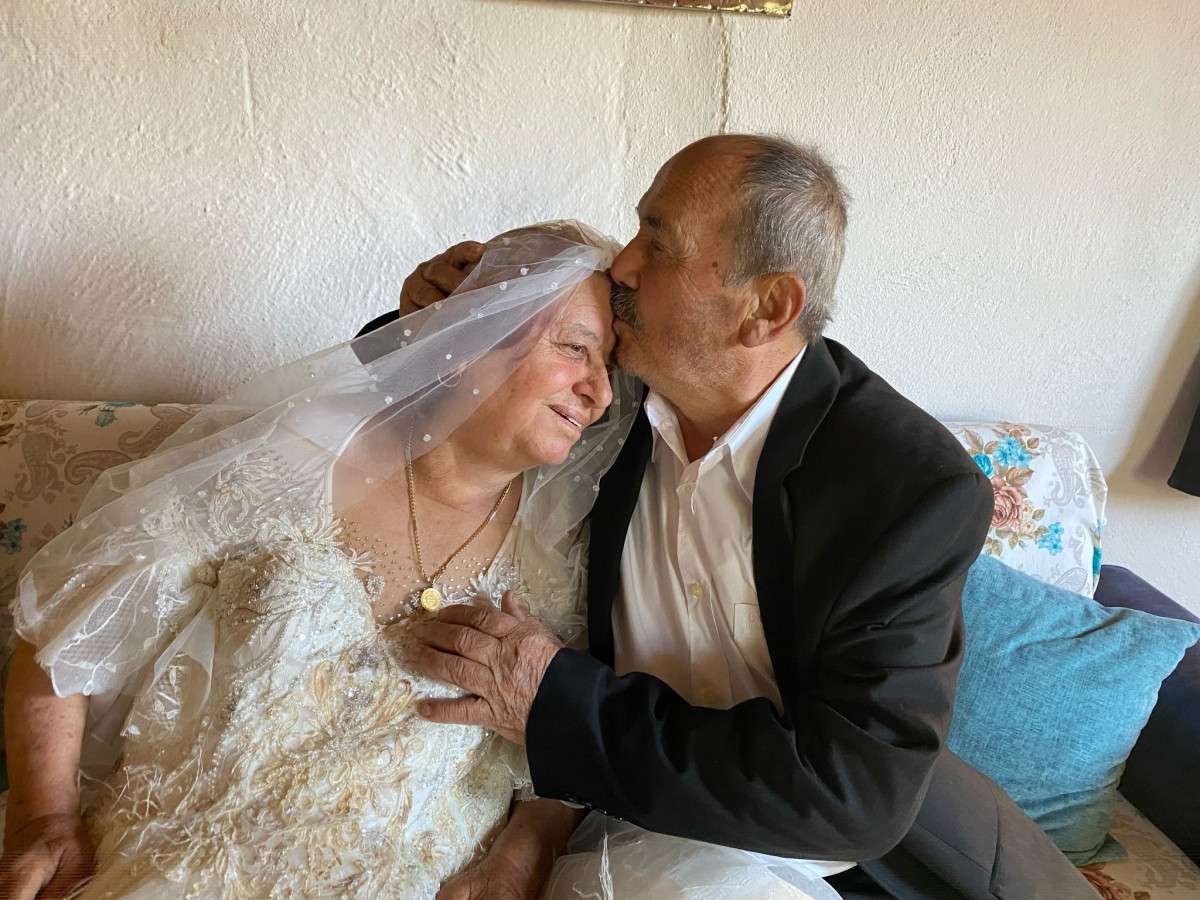 Serikli çiftin 56 yıl sonra gelen mutluluğu