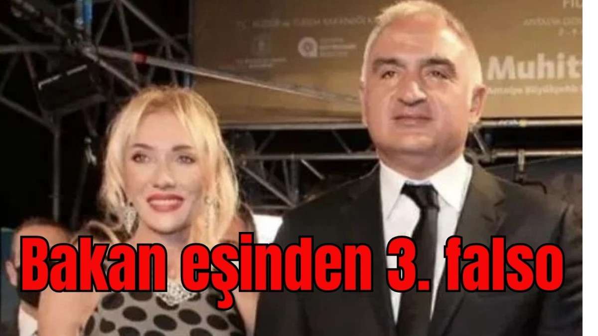 Bakan eşinden 3. falso