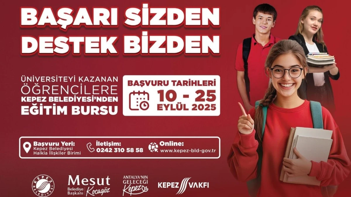 Kepez'den üniversite öğrencilerine burs desteği