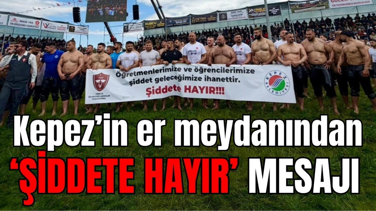 Kepez’in er meydanından 'şiddete hayır' mesajı 