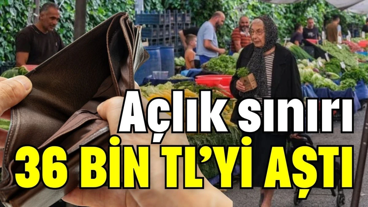 Açlık sınırı 36 bin TL’yi aştı