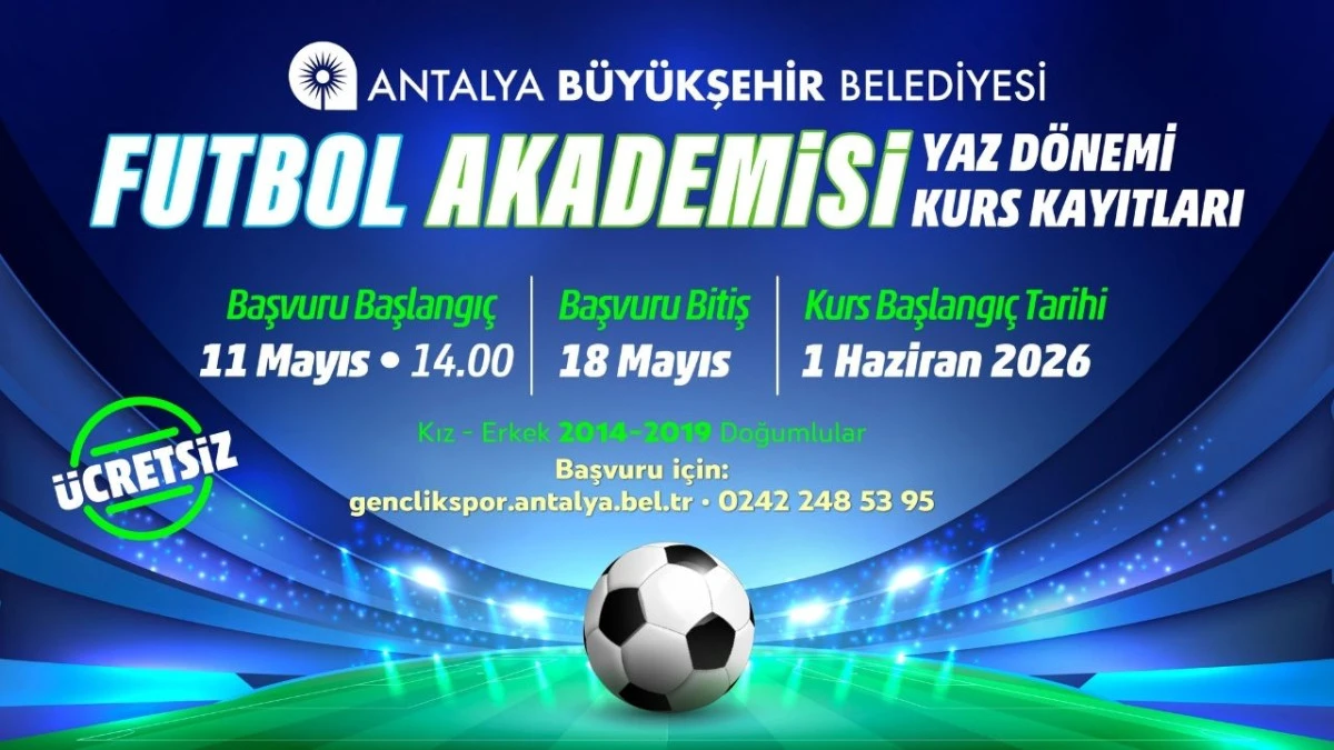 Büyükşehir Futbol Akademisi kayıtları başlıyor