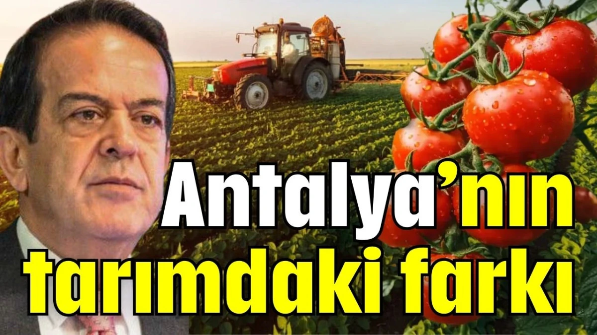Antalya’nın tarımdaki farkı