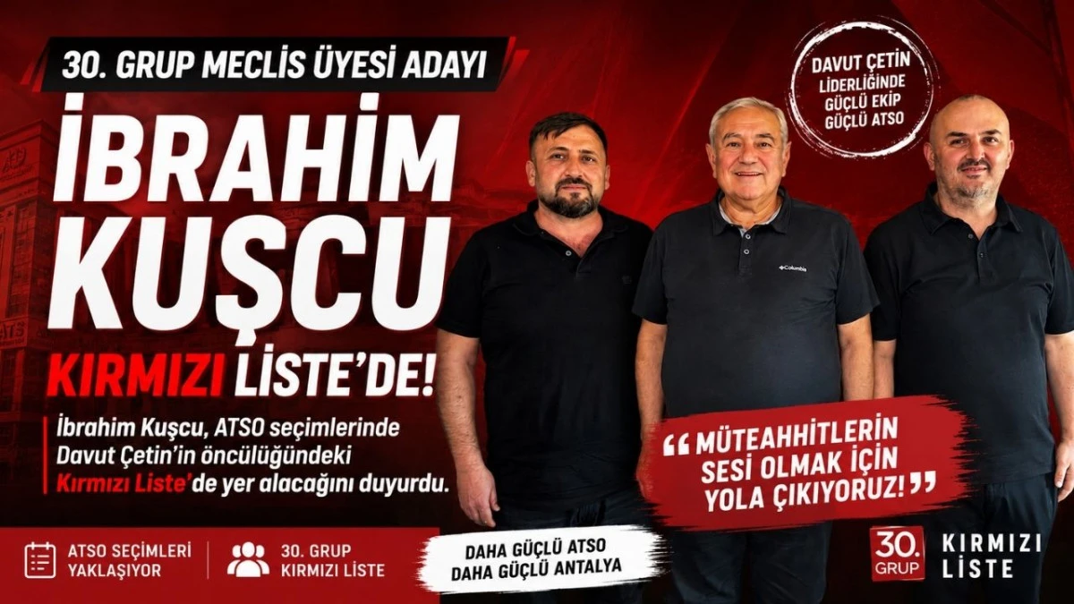 ATSO'da 30. Grup 'Çetin' dedi 