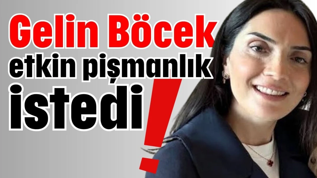 Gelin Böcek etkin pişmanlık istedi!