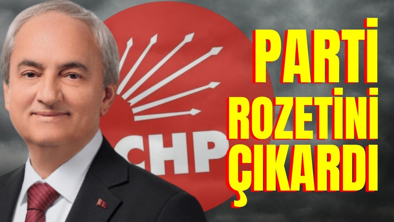 Parti rozetini çıkardı
