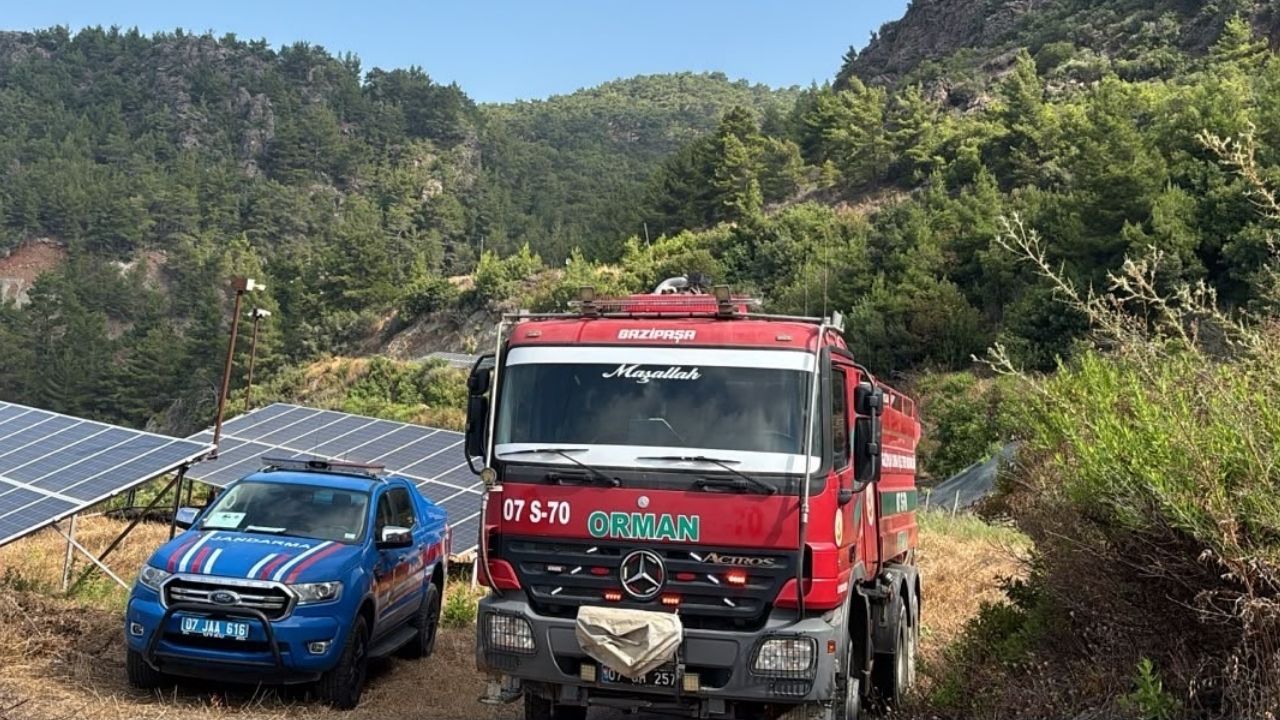 Gazipaşa'da çıkan yangın büyümeden söndürüldü