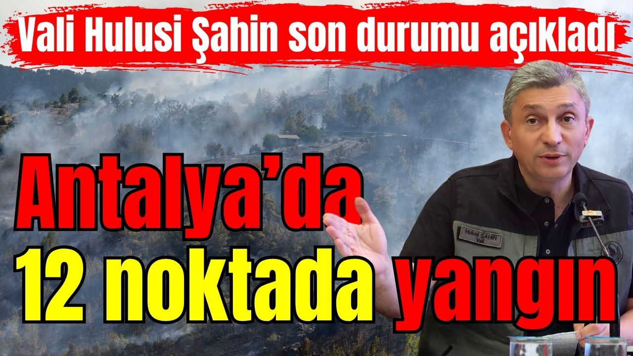 Antalya'da 12 noktada yangın