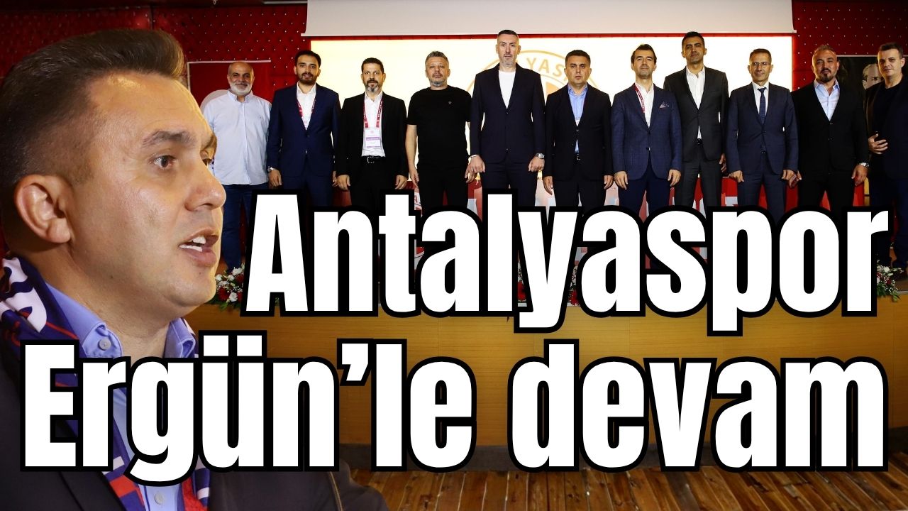 Antalyaspor Ergün'le devam
