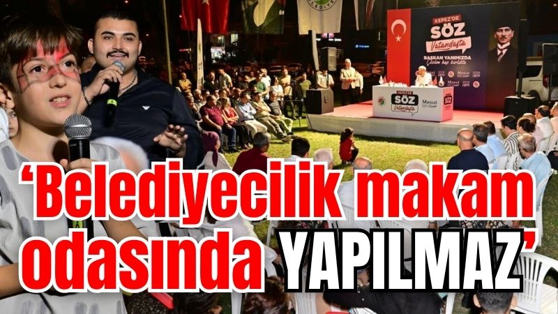 Başkan Kocagöz: Belediyecilik makam odasında yapılmaz